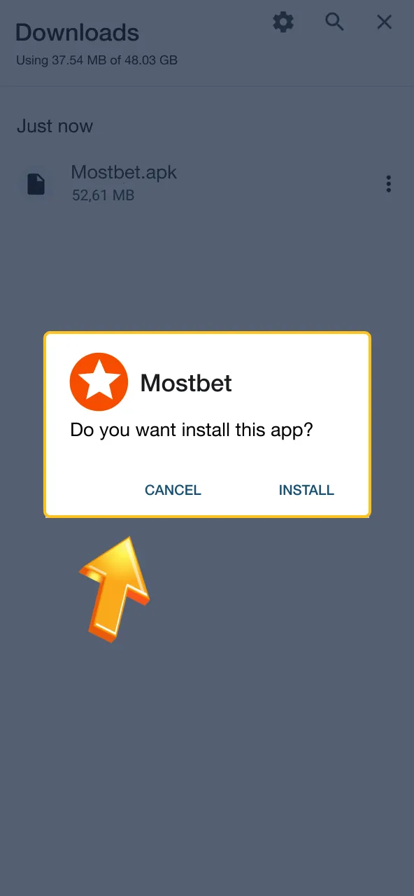 Get Mostbet apk on Android now.