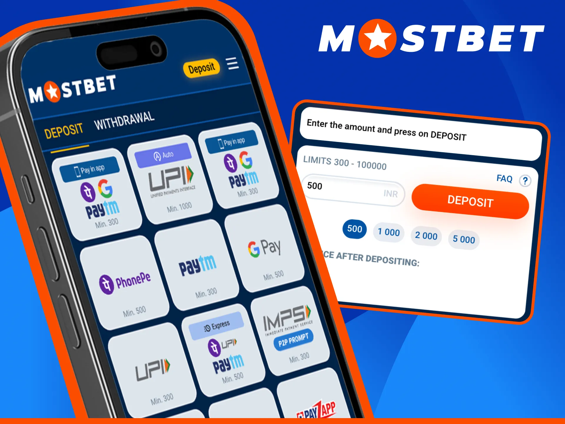 Find out how to make a deposit at Mostbet online casino.