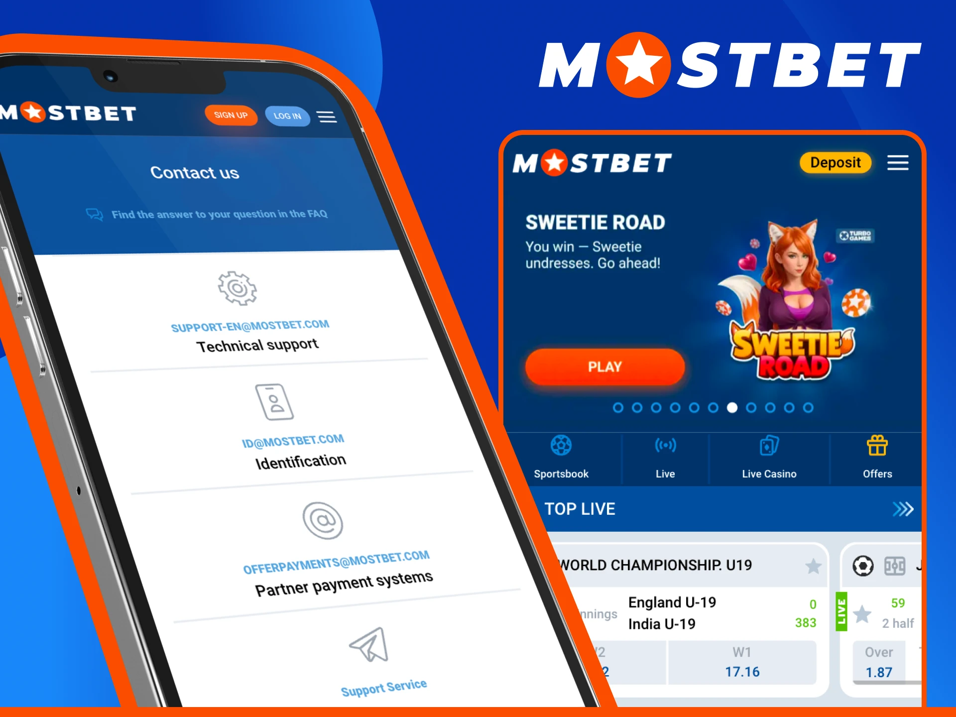 Contact Mostbet Customer Service for professional assistance with your gambling account.