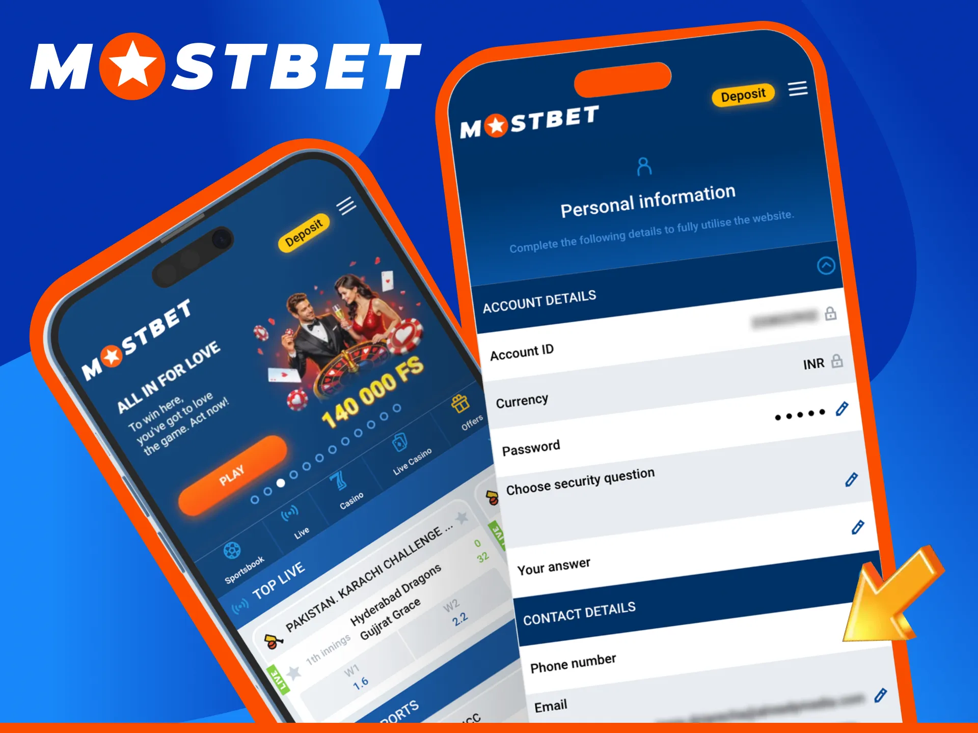 Finish your Email & Phone Verification at Mostbet to secure your profile.